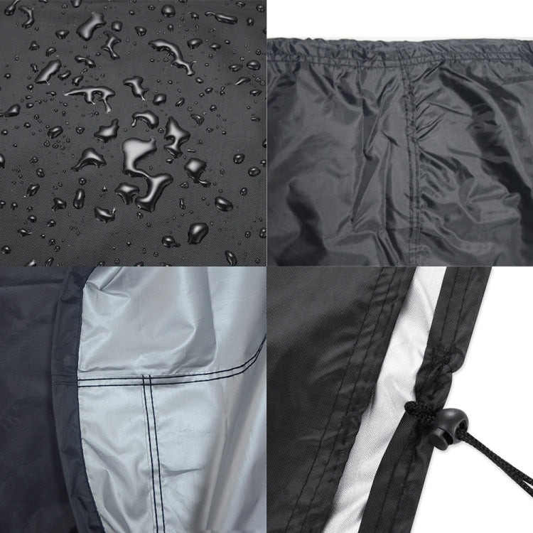 Outdoor Anti-UV Waterproof Dust-proof 210D Oxford Cloth BBQ Square Protective Bag Charcoal Barbeque Grill Cover, Size: 100x60x150cm(Black)