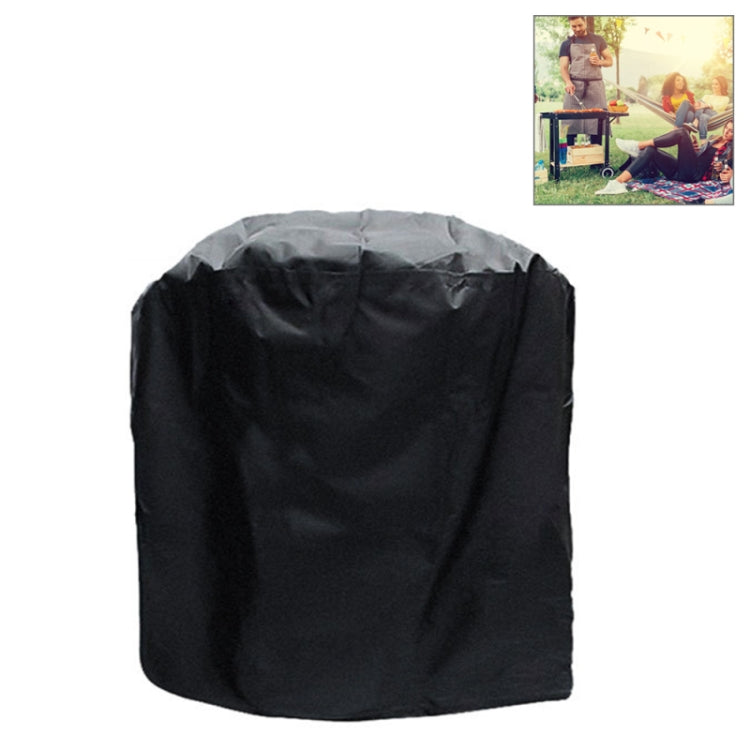 Outdoor Anti-UV Waterproof Dust-proof 210D Oxford Cloth BBQ Cylindrical Protective Bag Charcoal Barbeque Grill Cover, Size: 71x73cm, Size: 71x73cm