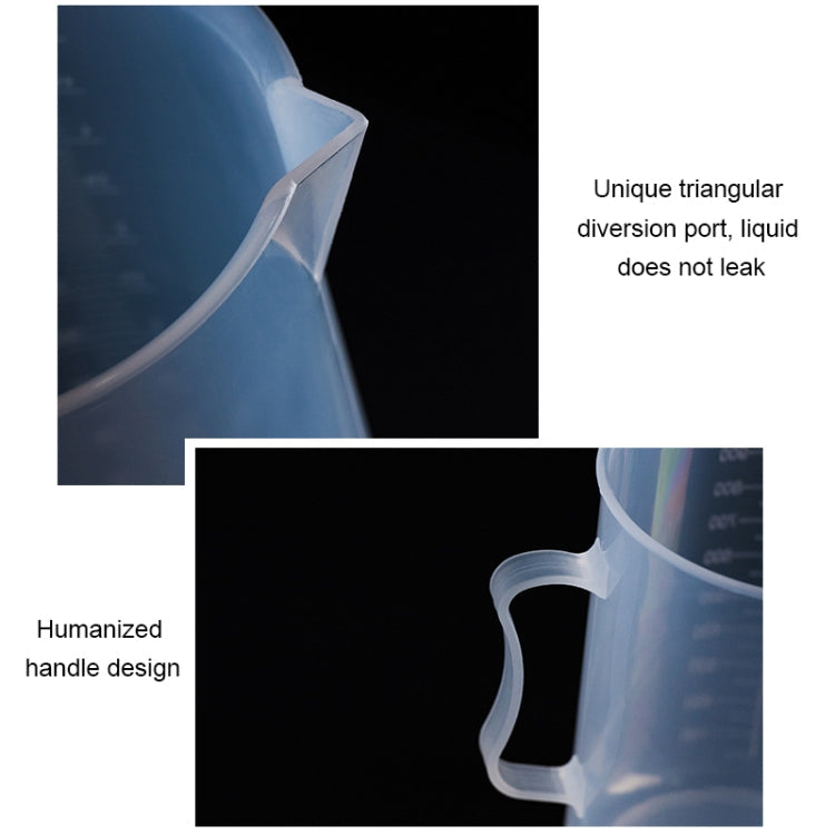 500ml Thin Section PP Plastic Flask Digital Measuring Cup Cylinder Scale Measure Glass Lab Laboratory Tools, 500ml Measuring Cup