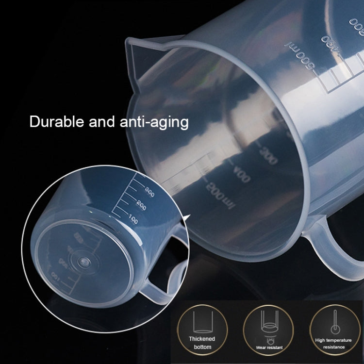 500ml PP Plastic Flask Digital Measuring Cup Cylinder Scale Measure Glass Lab Laboratory Tools, 500ml