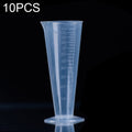 10 PCS 100ml Food Grade PP Plastic Flask Digital Cone Measuring Cup Cylinder Scale Measure Glass Lab Laboratory Tools, 100ml