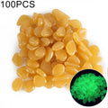 100 PCS Glow in The Dark Garden Pebbles for Walkways & Decoration and Plants Luminous Stones