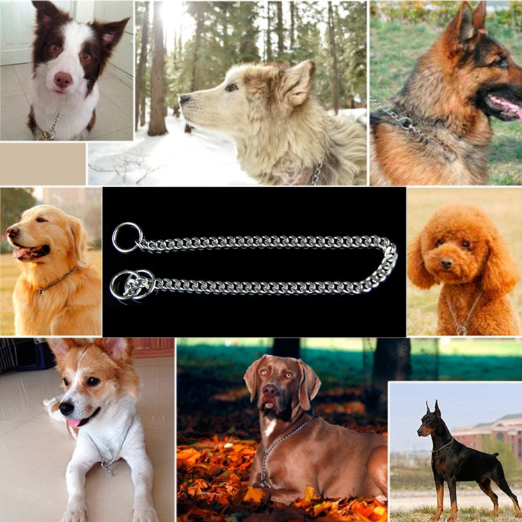 50cm x 4mm Pet P Chain Pet Collars Pet Neck Strap Dog Neckband Snake Chain Dog Chain Dog Collar, 50cm x 4mm