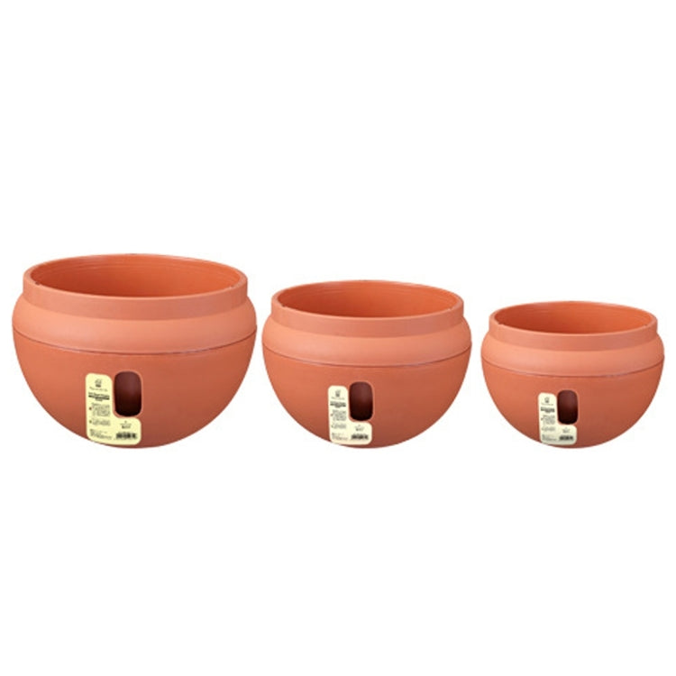 Hanging Plastic Flower Pots Hanging Pots Flower Pot With Hanging Chain,Large Size: 24 x 18cm ,Random Color Delivery, Large Size