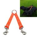 TPU Material Pet Dogs 2 in 1 Tangle-free Traction Rope Double Pet Dog Walking Leash, Length: 25 cm, 2 in 1 (Black), 25 cm (Orange), 25 cm (Green), 2 in 1 (Red), 2 in 1 (Yellow)