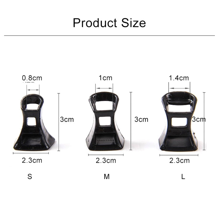 5 Pairs Hard Wearing Anti-slip PVC StoppersShoes High Heel Cover Protectors, Size: M ,Random Color Delivery, Size: M