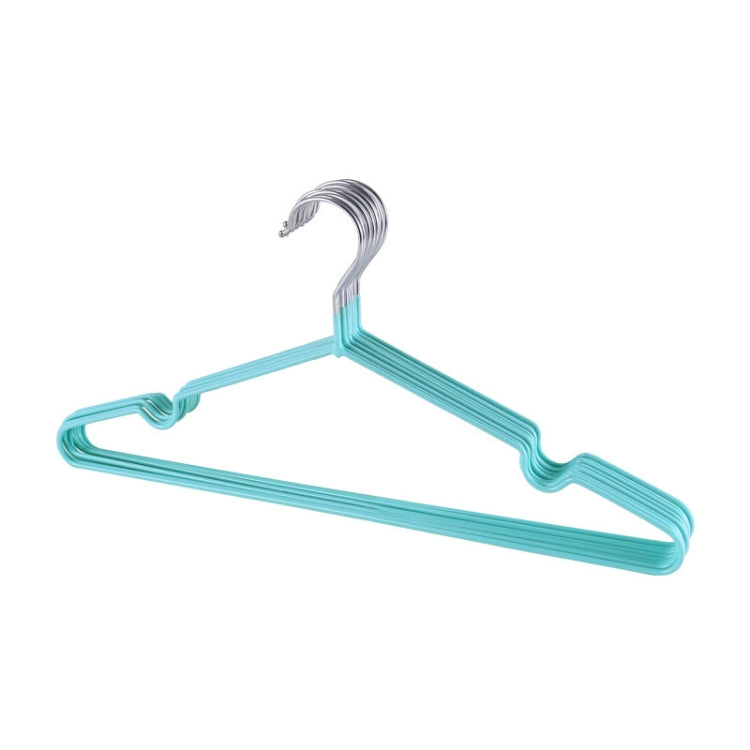10pcs Household Stainless Steel PVC Coating Anti-skid Traceless Clothes Drying Rack