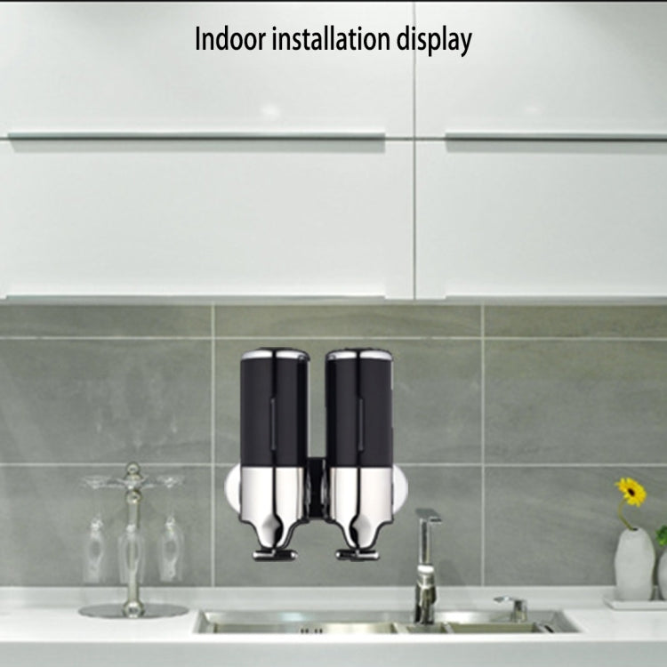 Hotel Shower Manual Dispenser Wall Mounted Washing Liquid Shampoo Soap Bottle, Capacity: 500ml, 500ml/Stainless Steel