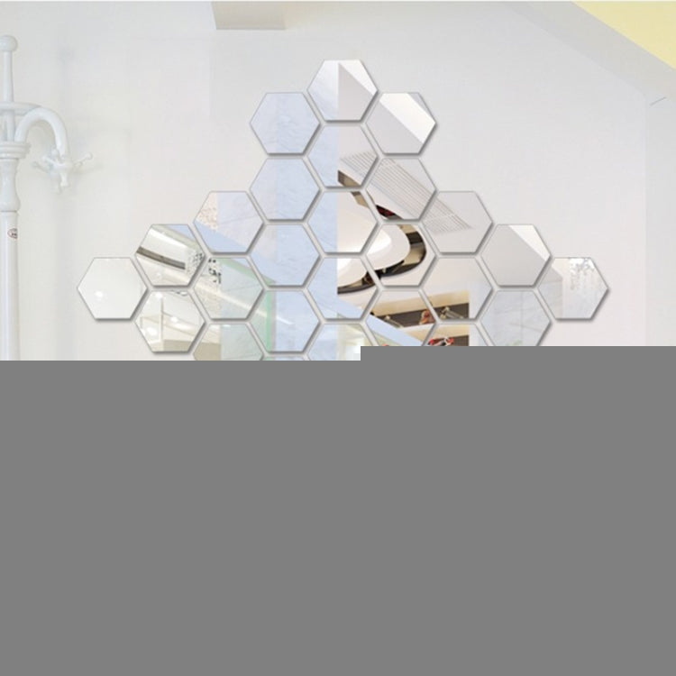 12 PCS 3D Hexagonal Mirror Wall Stickers Set, Size: 10*10cm, Size: 10*10cm (Black), Size: 10*10cm (Gold), Size: 10*10cm (Blue), Size: 10*10cm (Red), Size: 10*10cm (Silver)