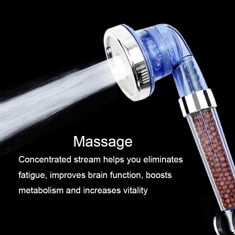 3 Settings Adjustable PC Negative Ions Shower Head, Size: Large, Interface:  2cm, 3 Settings Size: Large,(Blue), 3 Settings Size: Large(Transparent)