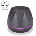 Peach Shape Wood Grain Remote Control Ultrasonic Humidifier Aromatherapy Machine Automatic Alcohol Sprayer with LED Lights, Capacity: 400mL, UK Plug (Dark Wood Color), Peach Shape Light Wood Color, Diamond Dark Wood Color, Diamond Light Wood Color     ...