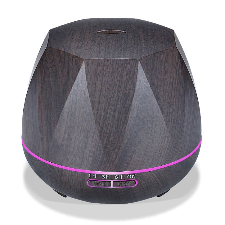 Peach Shape Wood Grain Remote Control Ultrasonic Humidifier Aromatherapy Machine Automatic Alcohol Sprayer with LED Lights, Capacity: 400mL, UK Plug (Dark Wood Color), Peach Shape Light Wood Color, Diamond Dark Wood Color, Diamond Light Wood Color     ...
