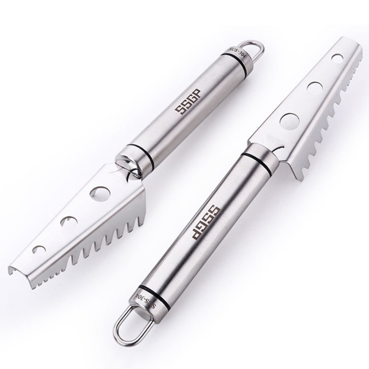 SSGP Stainless Steel Fish Scale Planing Knife Kitchen Essential, Length: 20.5cm
