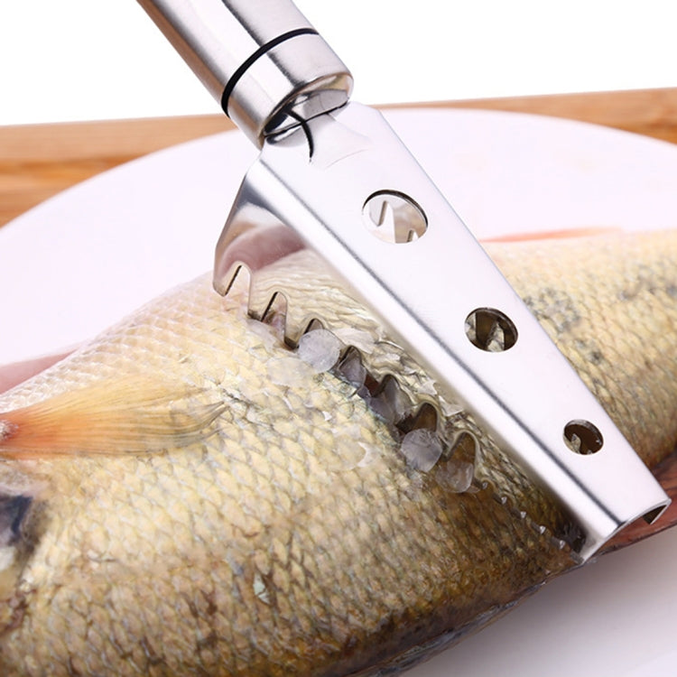 SSGP Stainless Steel Fish Scale Planing Knife Kitchen Essential, Length: 20.5cm