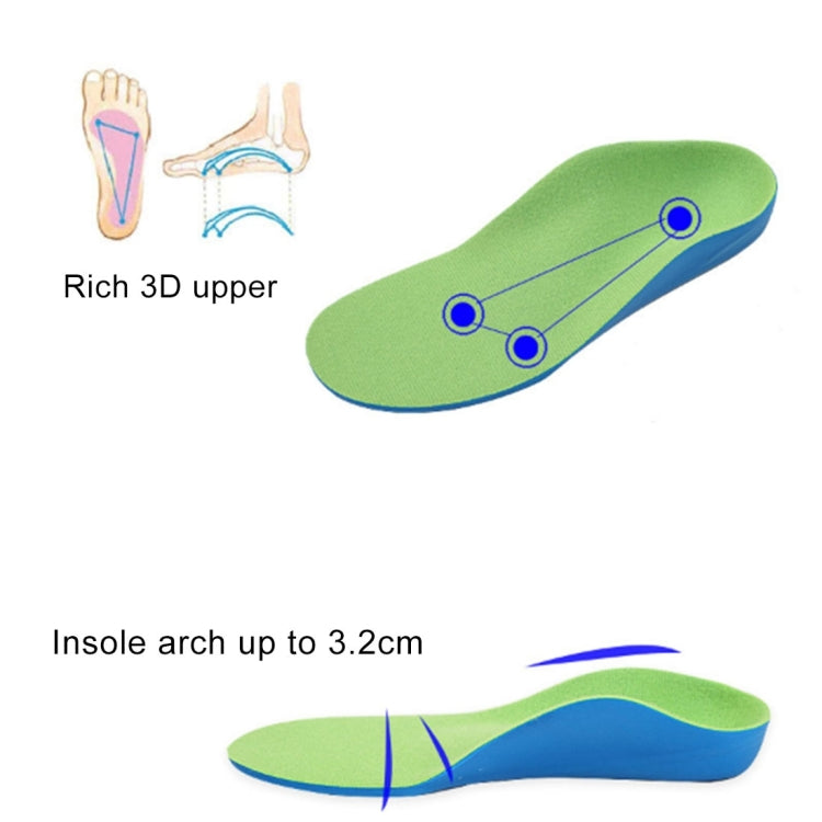 Children PU XO Leg Corrective Insole, Size: 21cm, Size: 21cm