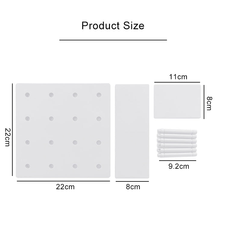 Plastic Board Living Room Bathroom Kitchen Wall Decoration Storage Shelf