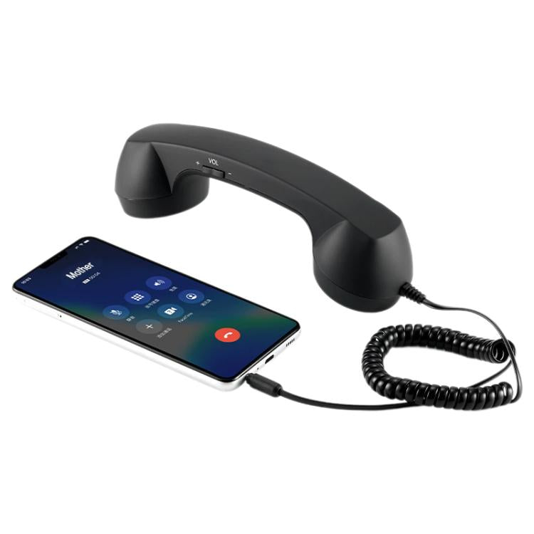 3.5mm Plug Mic Retro Telephone Anti-radiation Cell Phone Handset Receiver