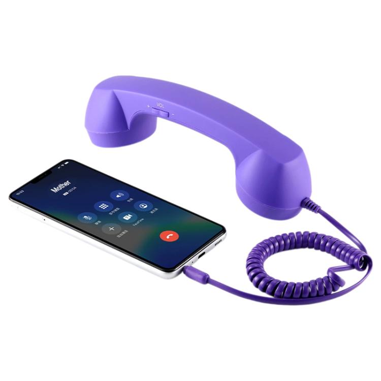 3.5mm Plug Mic Retro Telephone Anti-radiation Cell Phone Handset Receiver