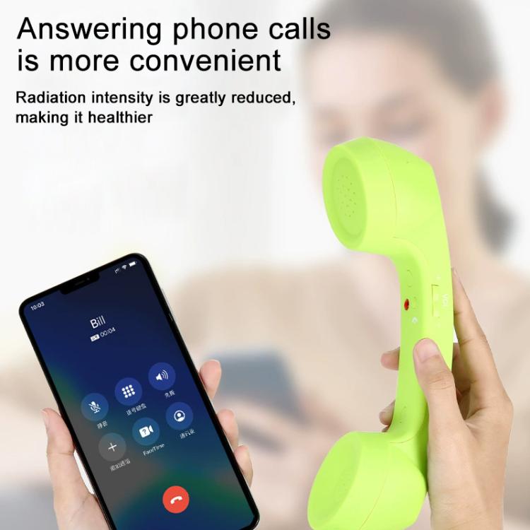 3.5mm Plug Mic Retro Telephone Anti-radiation Cell Phone Handset Receiver