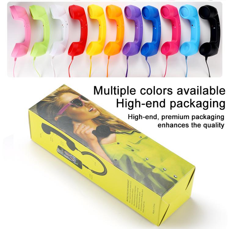 3.5mm Plug Mic Retro Telephone Anti-radiation Cell Phone Handset Receiver