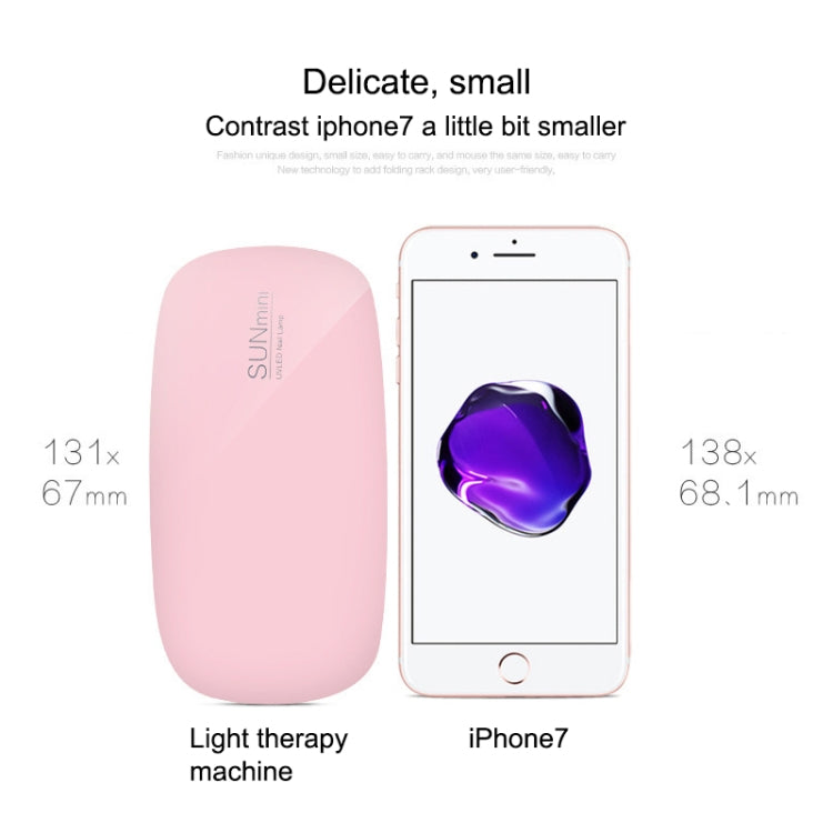 SUN mini 2 6W UV + LED USB Nail Lamp Fingernail Gel Curing Dryer
