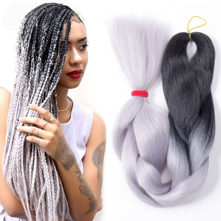 Fashion Color Gradient Individual Braid Wigs Chemical Fiber Big Braids, Length: 60cm(04 Black+Red), 04, 05, 07, 09, 10, 11, 12, 13, 14, 19, 20, 22, 23, 24, 32, 33, 39, 40, 41, 48, 52, 53, 55, 57
