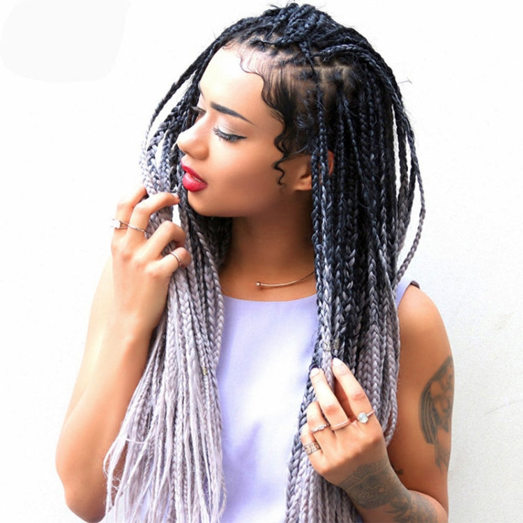 Fashion Color Gradient Individual Braid Wigs Chemical Fiber Big Braids, Length: 60cm(04 Black+Red), 04, 05, 07, 09, 10, 11, 12, 13, 14, 19, 20, 22, 23, 24, 32, 33, 39, 40, 41, 48, 52, 53, 55, 57