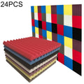 24 PCS Recording Studio Drum Room Acoustic Foam, Random Color Delivery, 24 PCS