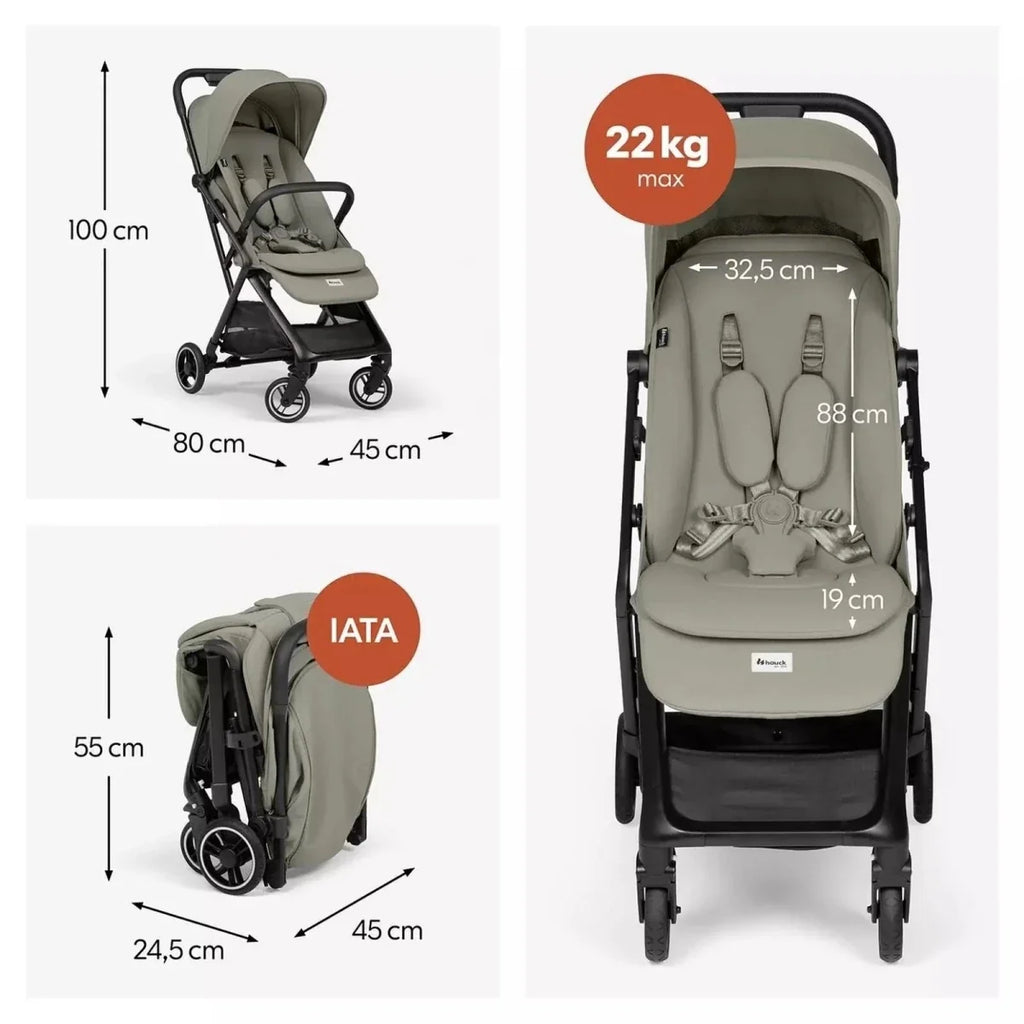 Hauck Fly N Care Stroller - Sage Green