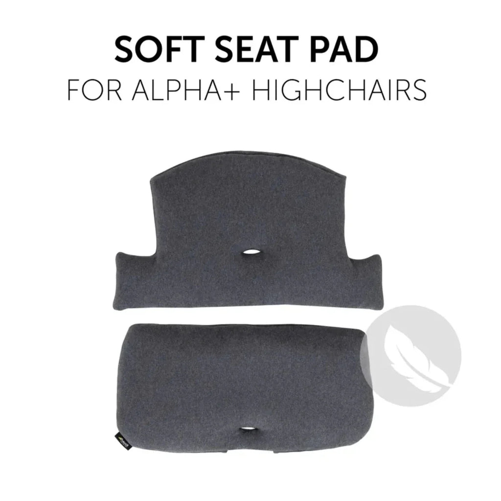 Hauck Highchair Pad Select - Jersey Charcoal