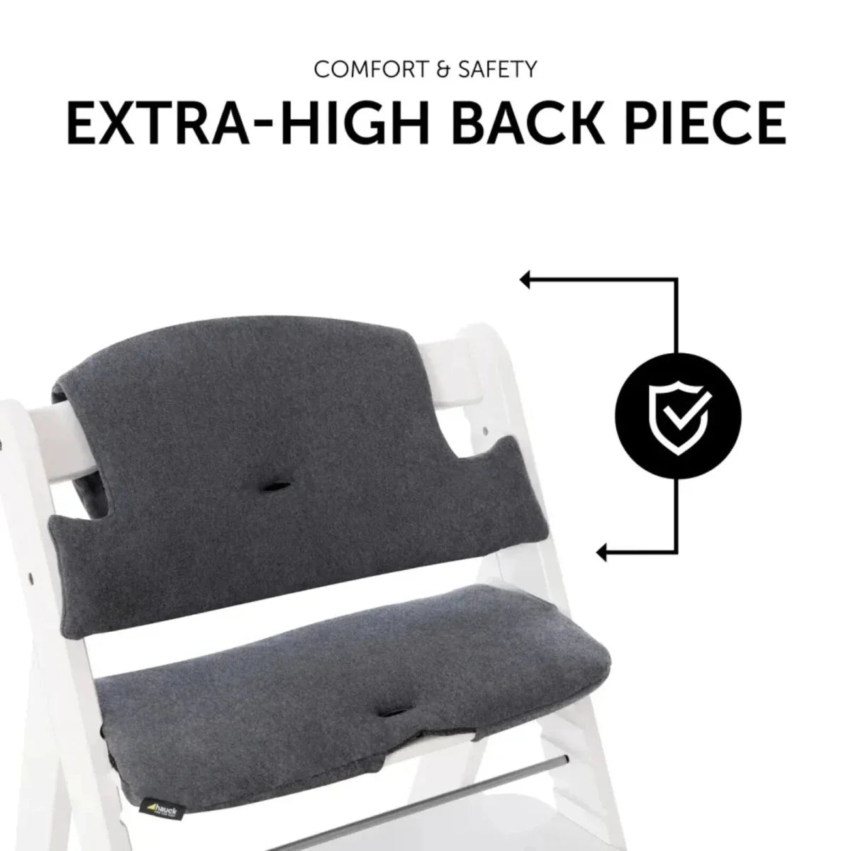 Hauck Highchair Pad Select - Jersey Charcoal