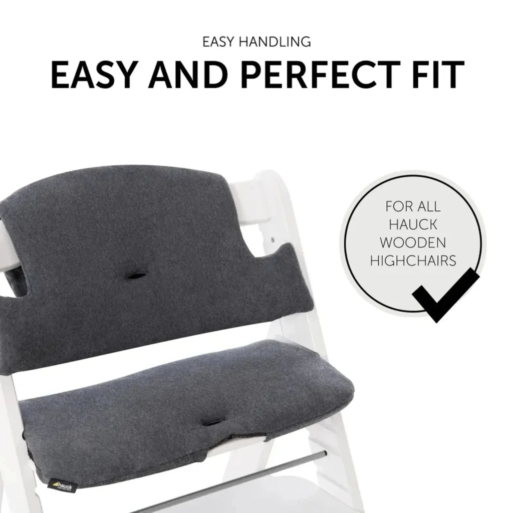 Hauck Highchair Pad Select - Jersey Charcoal