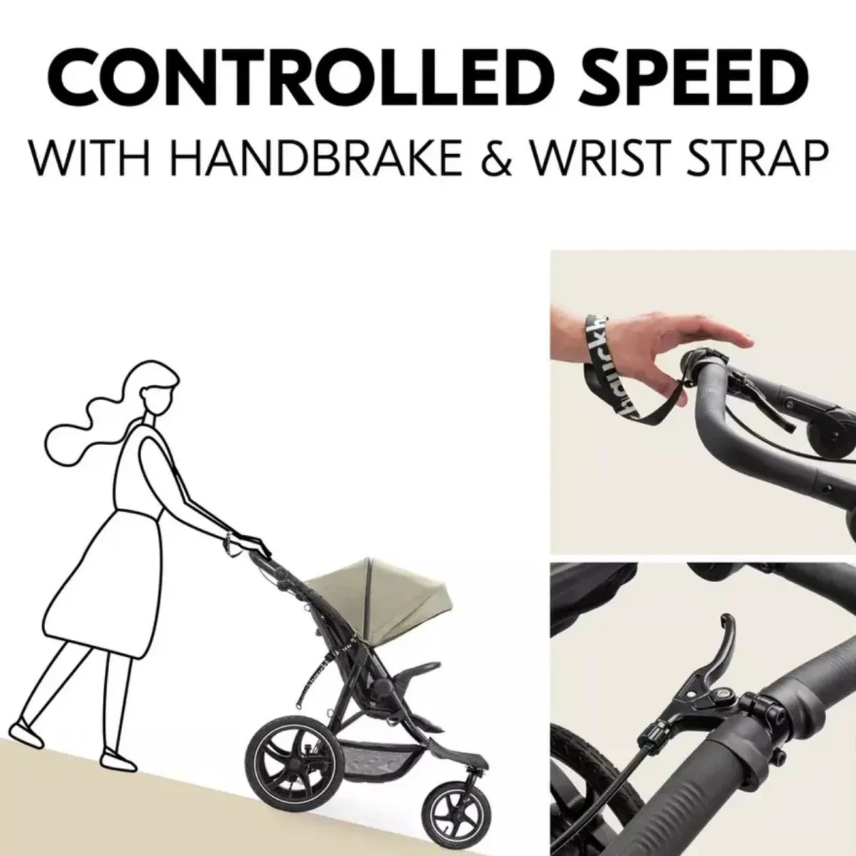 Hauck Runner 3 Pushchair - Olive