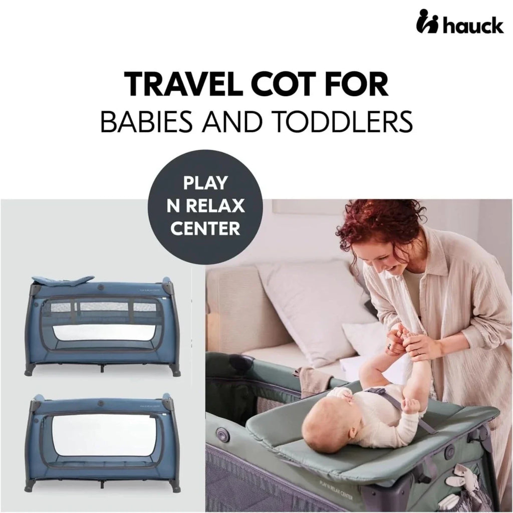 Hauck Play N Relax Center Travel Cot - DarkBlue
