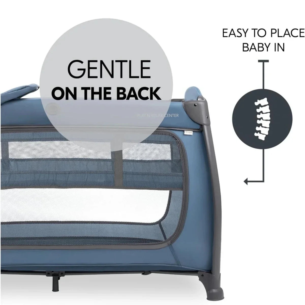 Hauck Play N Relax Center Travel Cot - DarkBlue