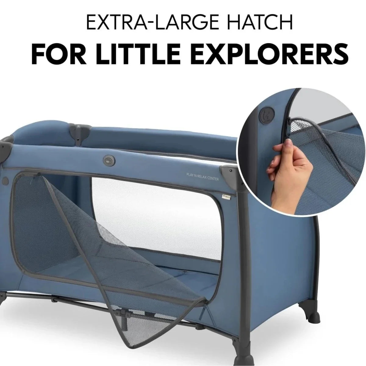 Hauck Play N Relax Center Travel Cot - DarkBlue