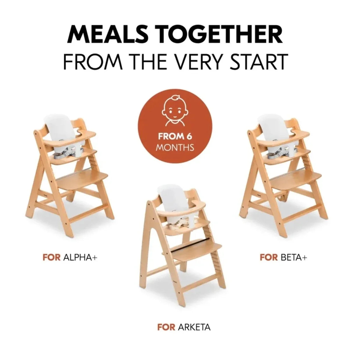 Hauck Highchair Baby Seat - White