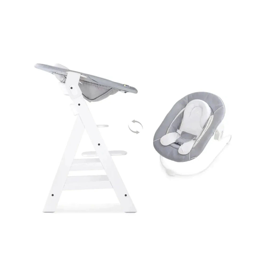 Hauck Alpha 2 in 1 Bouncer - Stretch Grey