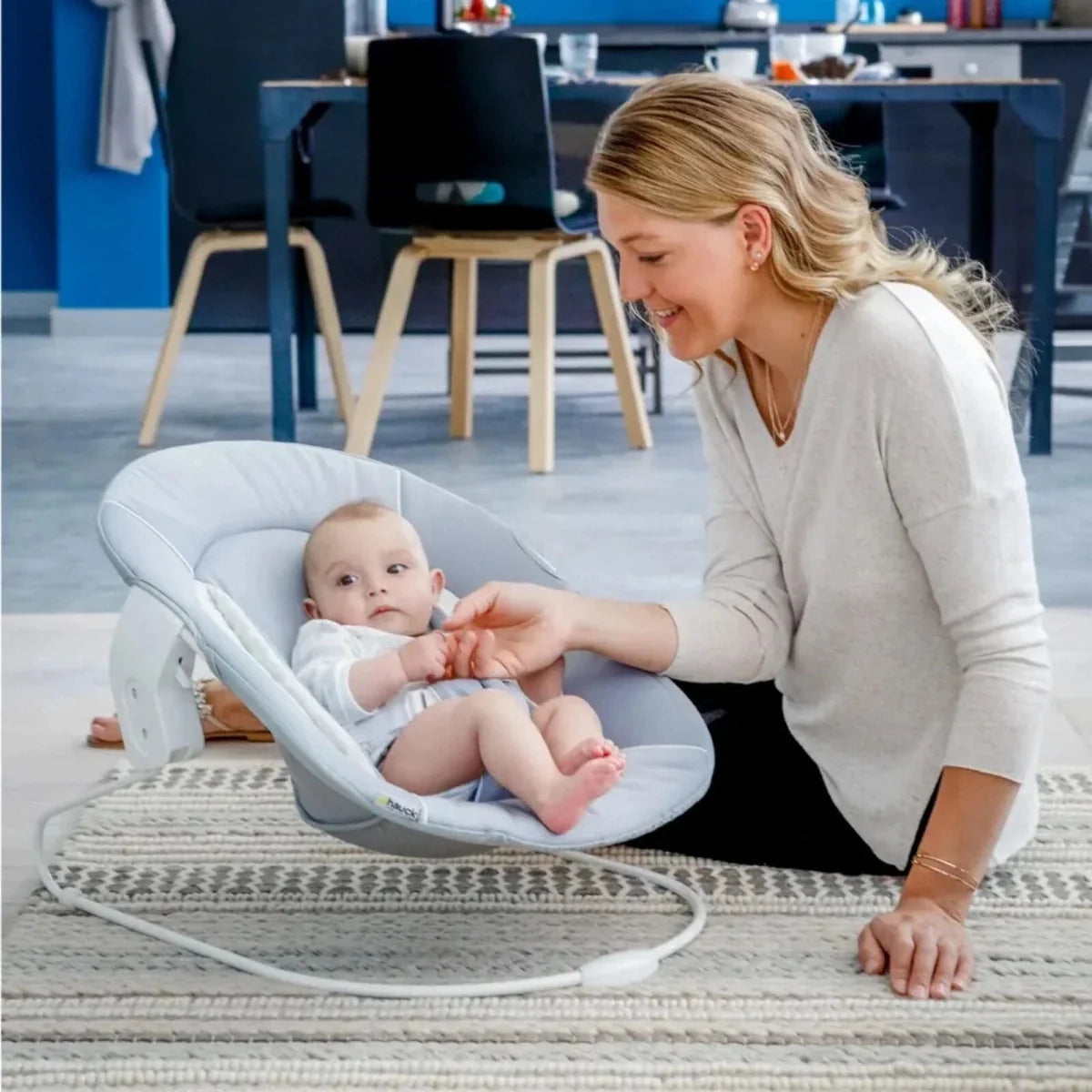 Hauck Alpha 2 in 1 Bouncer - Stretch Grey