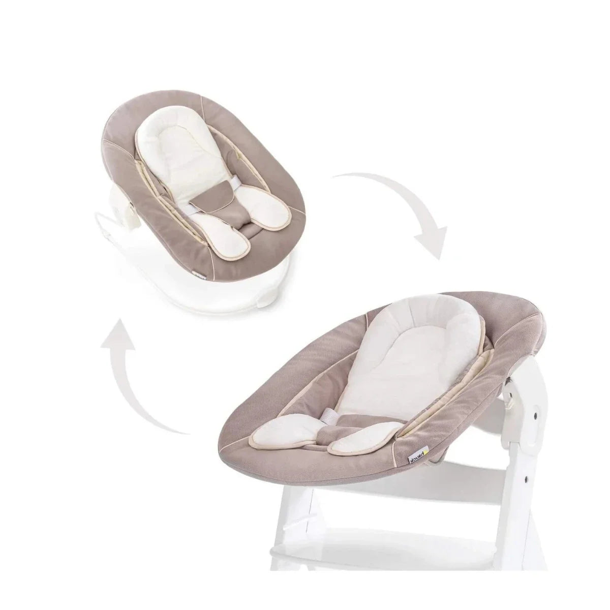 Hauck Alpha 2 in 1 Bouncer - Stretch Beige