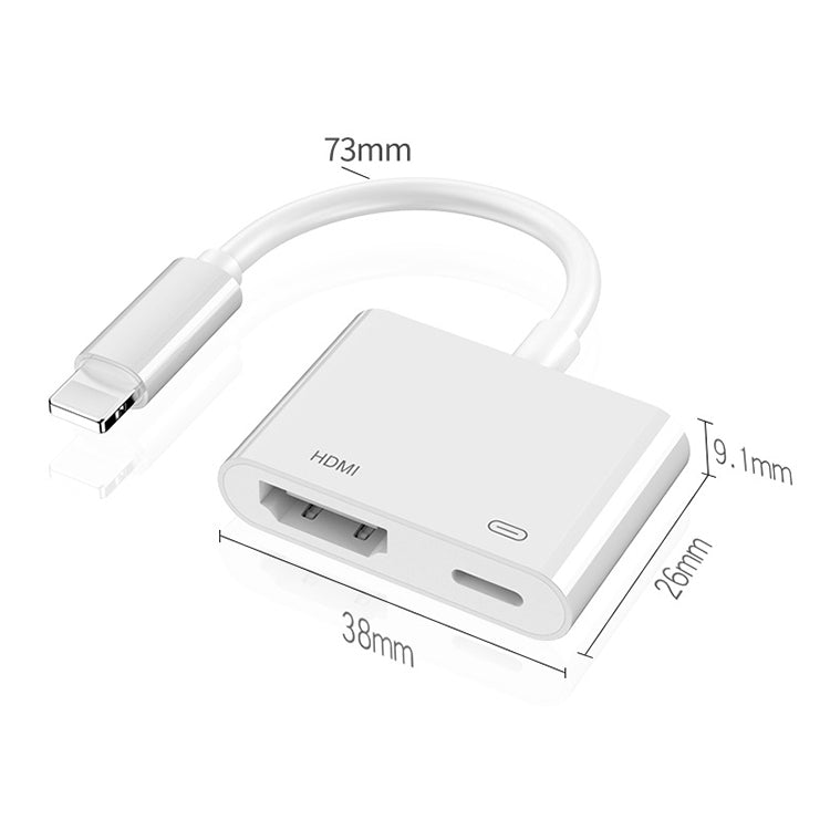 8 Pin to HDMI HDTV Projector Video Adapter Cable for iPhone