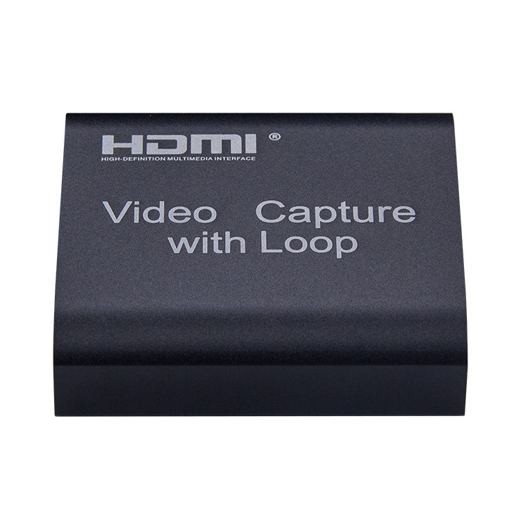 USB 2.0 to HDMI 4K HD Video Capture with Loop (Black)
