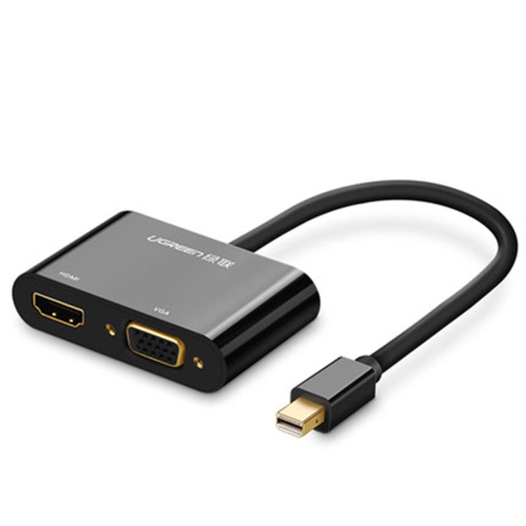 Ugreen 2-in-1 HD 1080P 4K Thunderbolt Mini DisplayPort DP to HDMI & VGA Adapter Converter for Projector, TV, Monitor (Black)