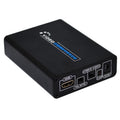 HDMI to Composite / AV S-Video Converter RCA CVBS/L/R Video Converter Adapter, EU Plug, HDMI to AV + S-Video
