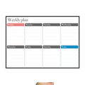 Magnetic Weekly Plan Refrigerator Magnet PET Magnetic Soft Whiteboard, Size: 29.7cm x 42cm, Weekly Plan