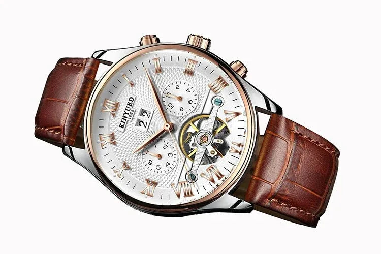 Top Brand Luxury Men's Watches - Waterproof Sport Automatic Mechanical Tourbillon Hollow Out Watch
