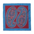Large Fancy Paisley Silk Pocket Square
