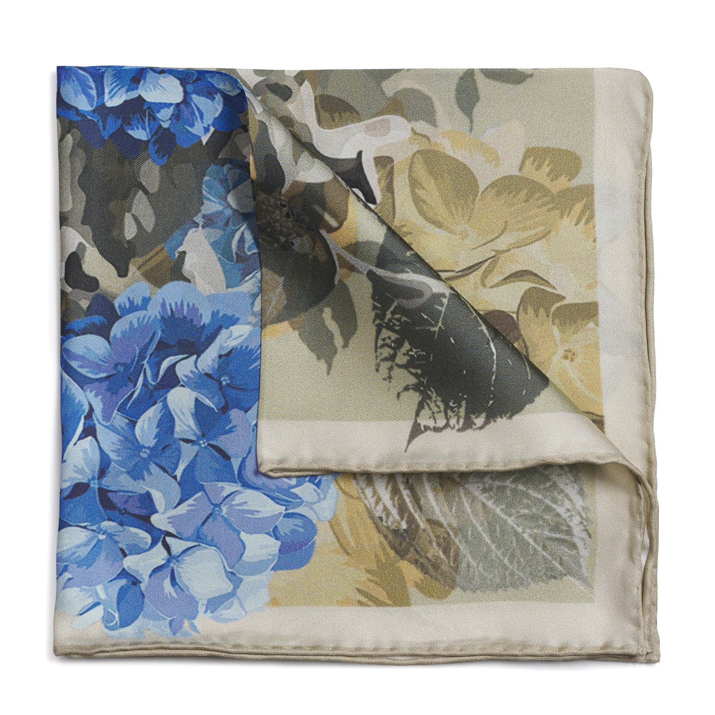 Hydrangea Stone Pocket Square