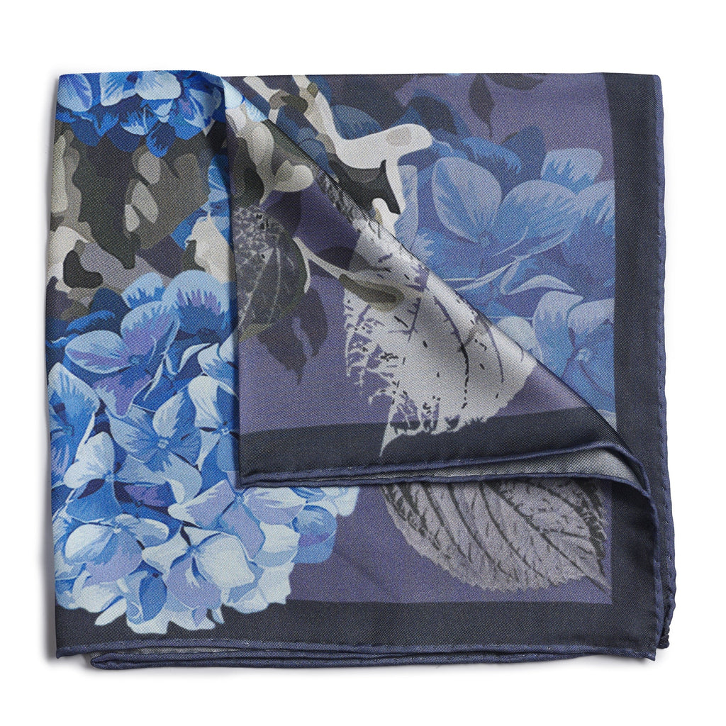 Hydrangea Mist Pocket Square