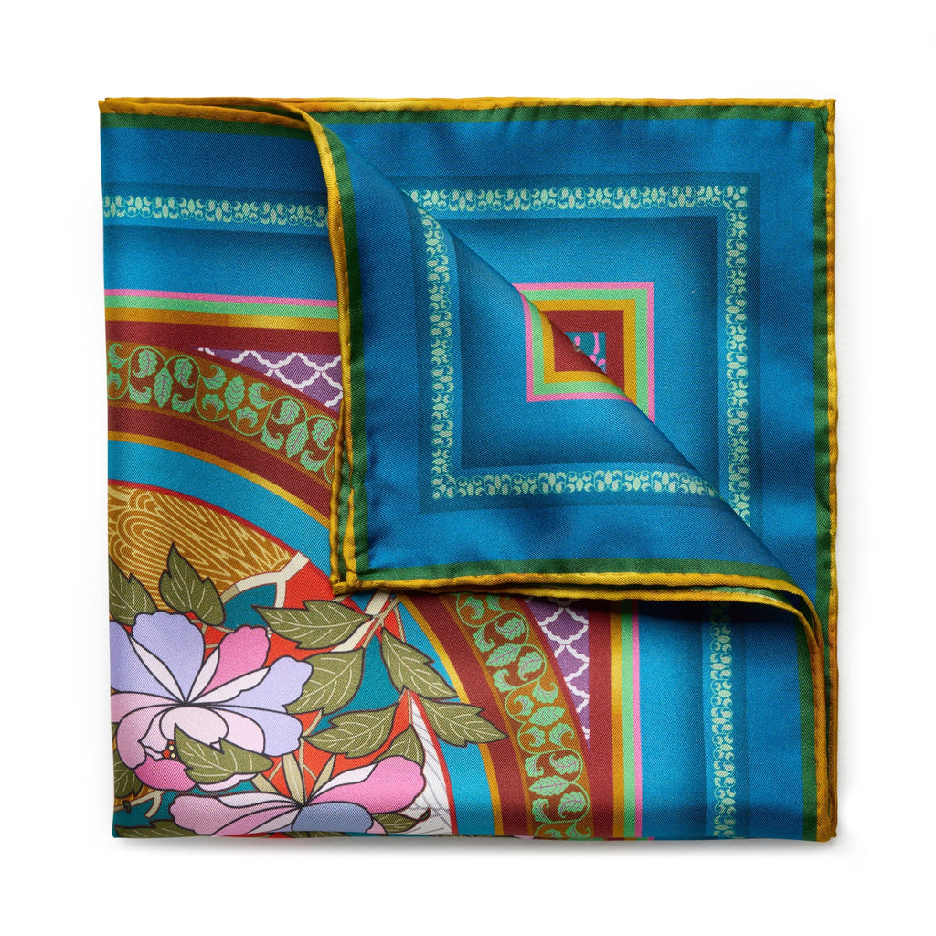 Oriental Birds Pocket Square